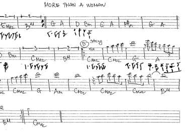 More Than A Woman sheet