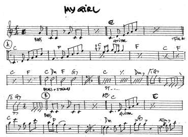 My Girl sheet