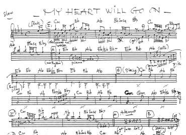 My Heart Will Go On sheet