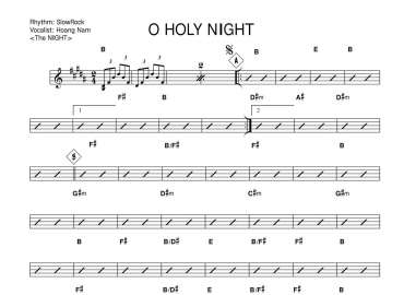 O Holy Night sheet