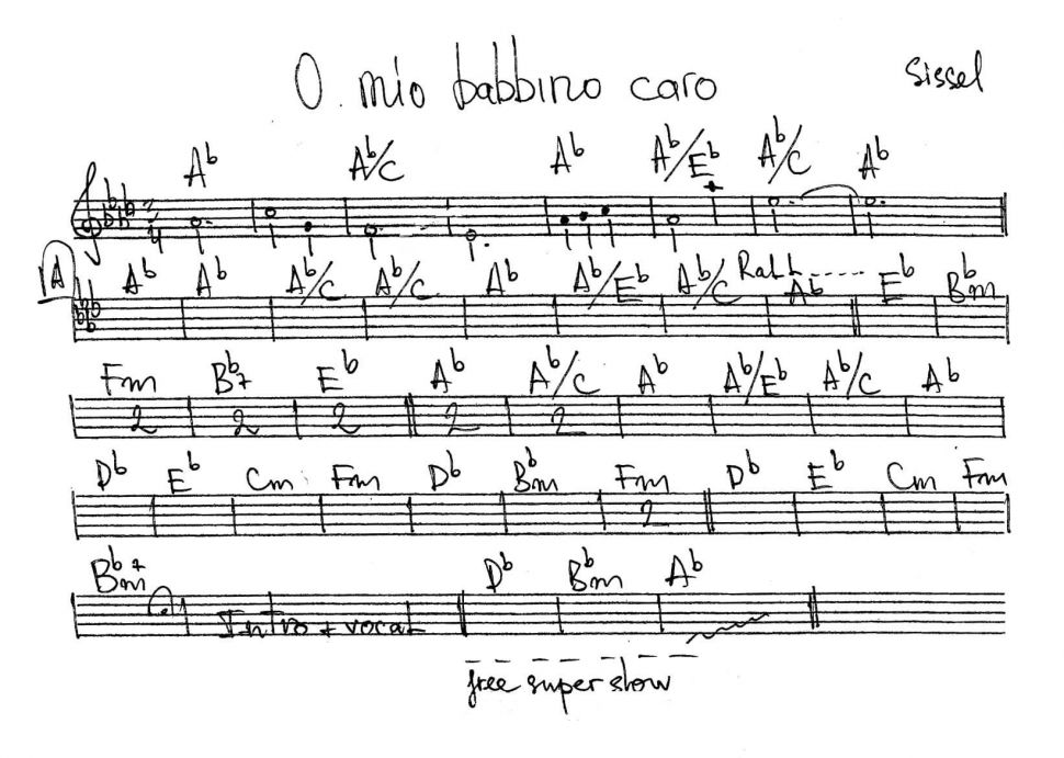 O Mio Babbino Caro sheet