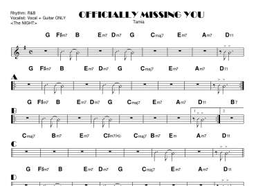 Officially Missing You sheet