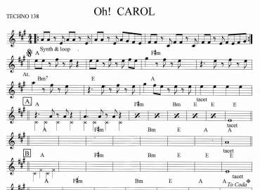 Oh! Carol sheet