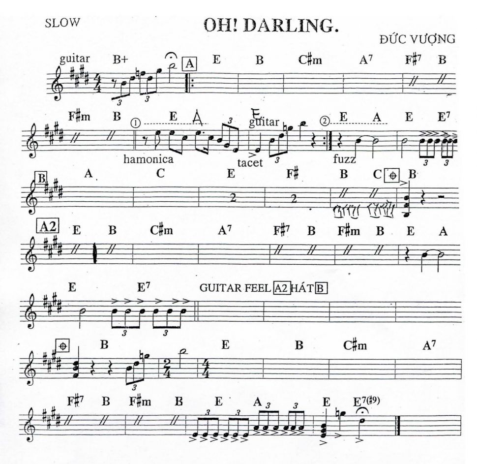 Oh! Darling sheet