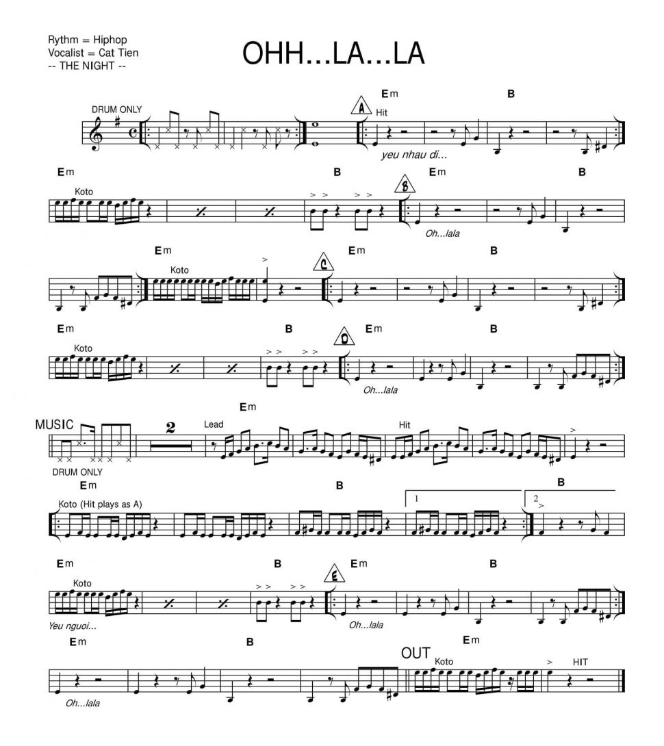 Ohh...La...La sheet