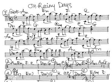 On Raning Days sheet