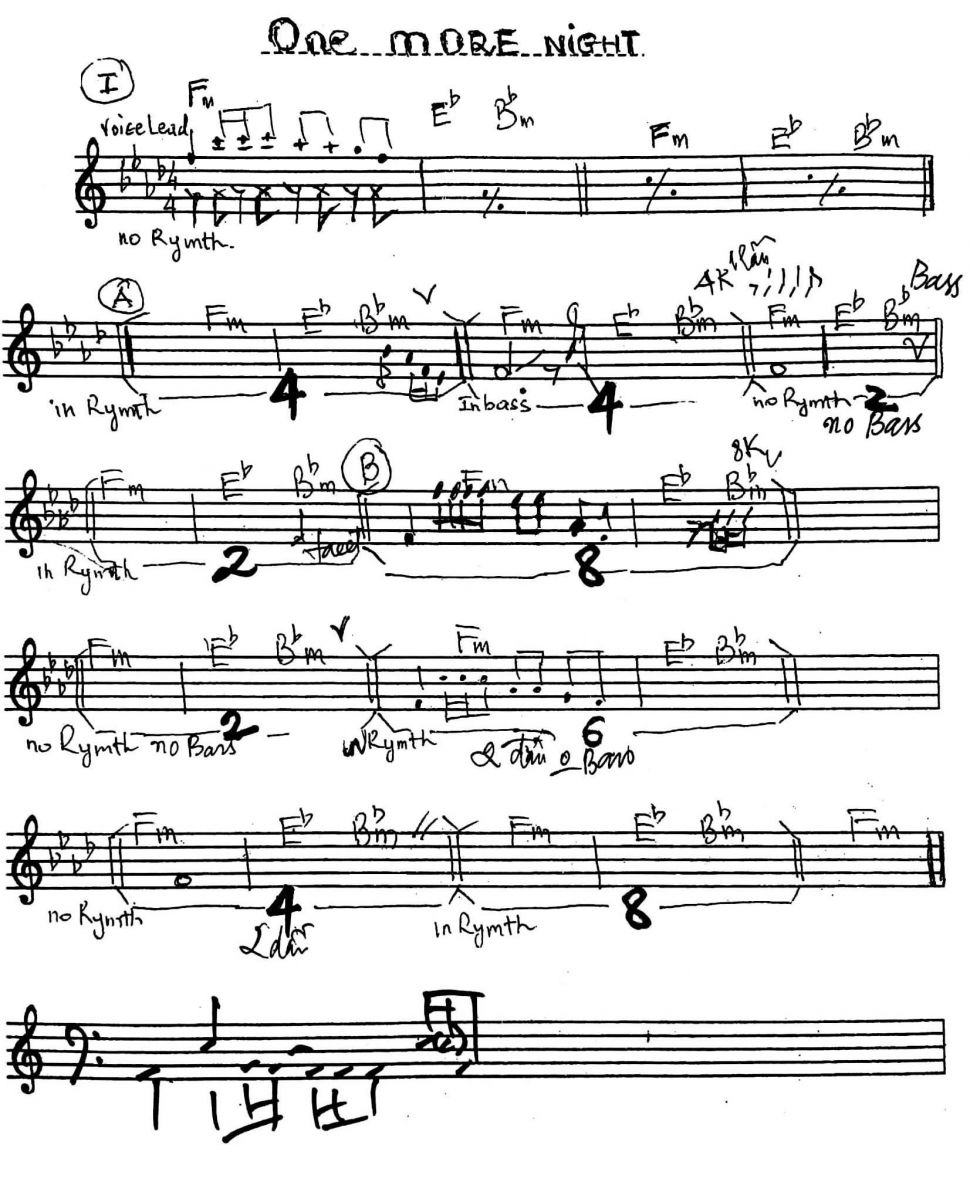 One More Night sheet
