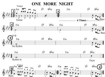 One More Night sheet