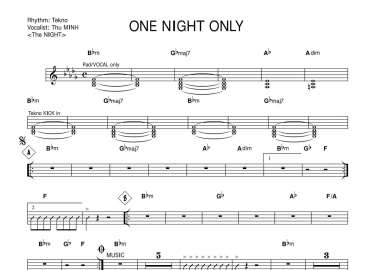 One Night Only sheet