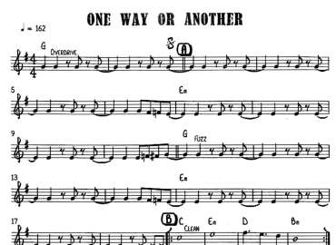 One Way Or Another sheet