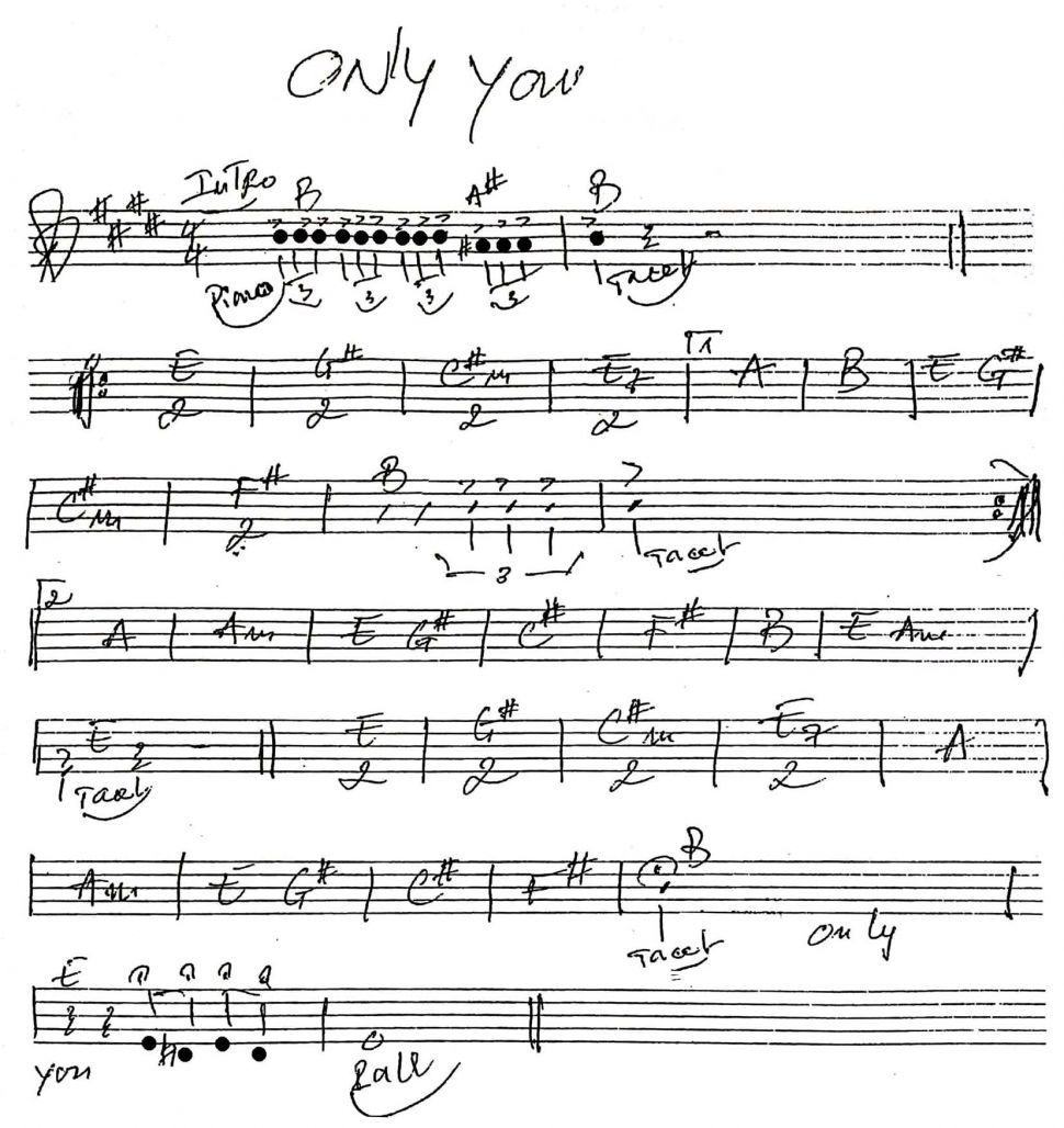 Only You sheet