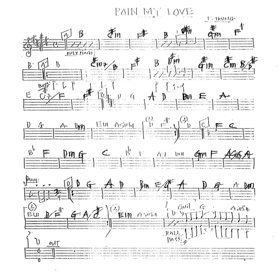 Pain my Love sheet