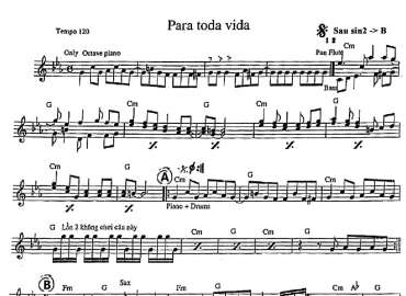 Para Toda Vida sheet