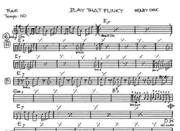 Play That Funky sheet