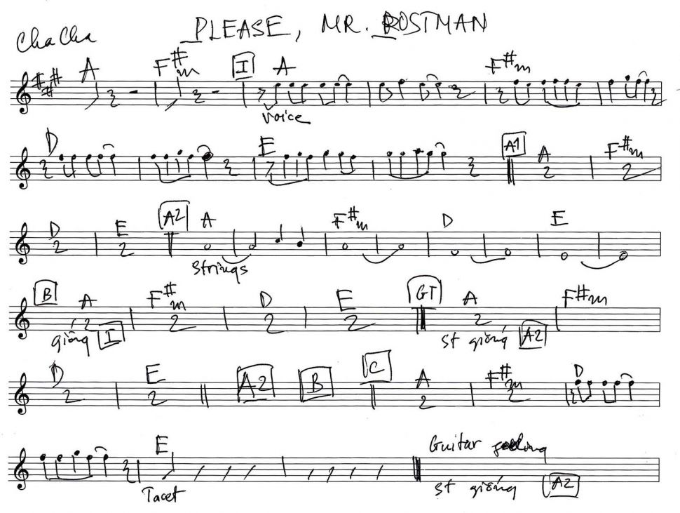 Please, Mr. Rostman sheet