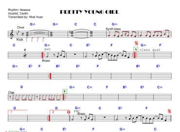 Pretty Young Girl sheet