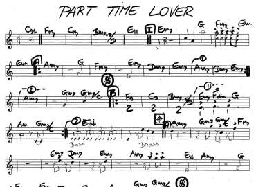 Part Time Lover sheet