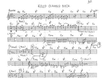 Keep coming back sheet