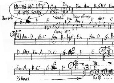 Killing me softly with his song sheet
