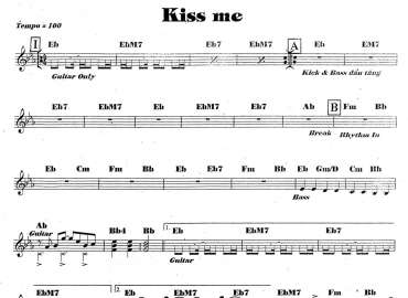 Kiss me sheet