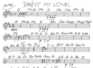 Paint My Love sheet