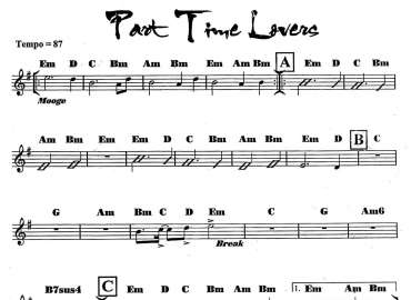 Part Time Lover sheet