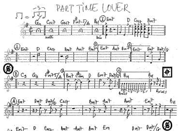 Part Time Lover sheet