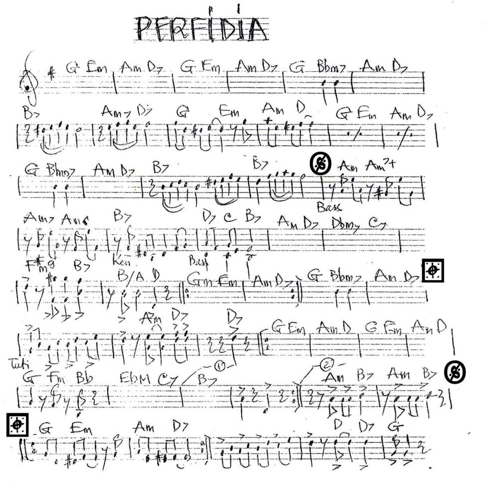 Perfidia sheet