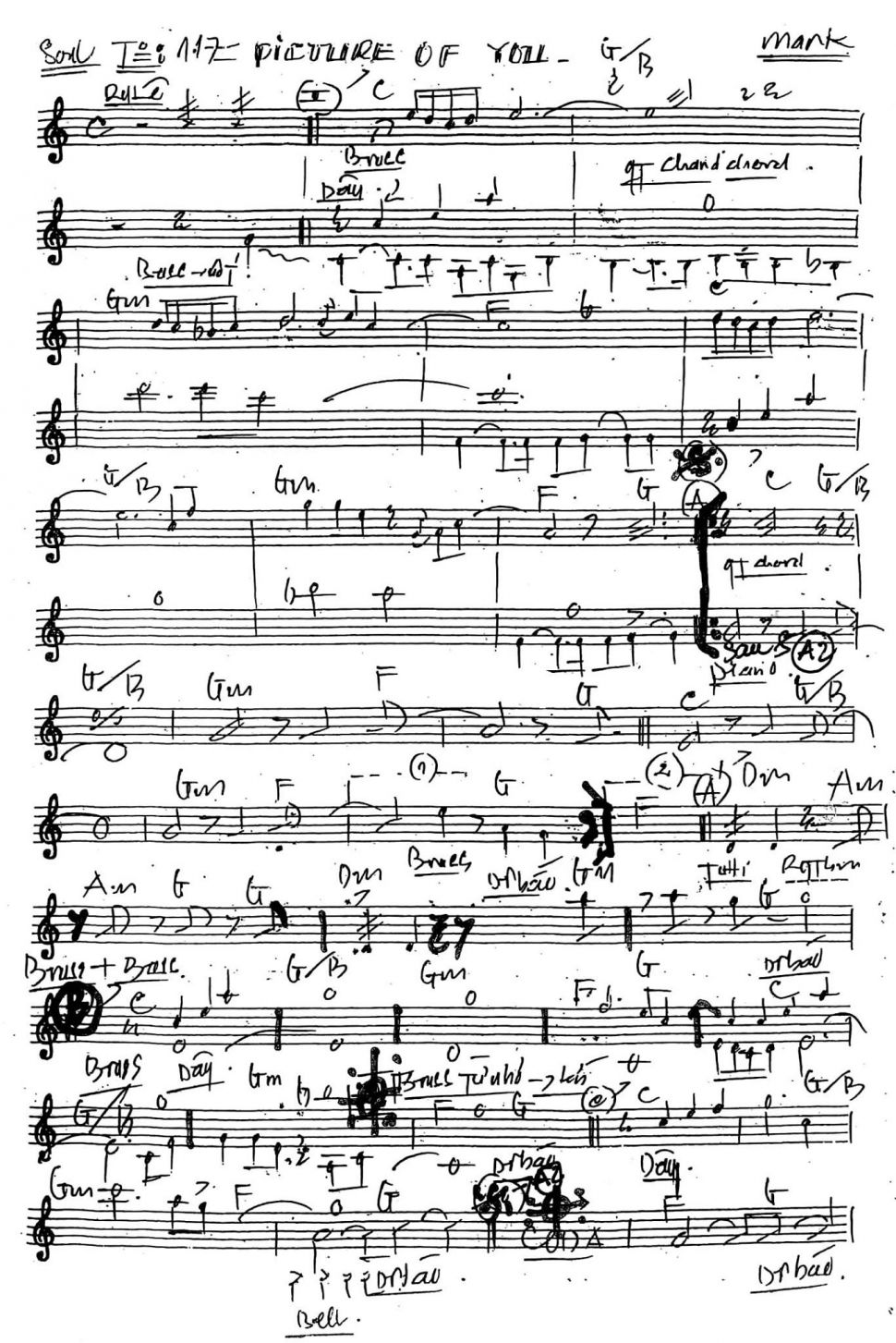 Picture Of You sheet