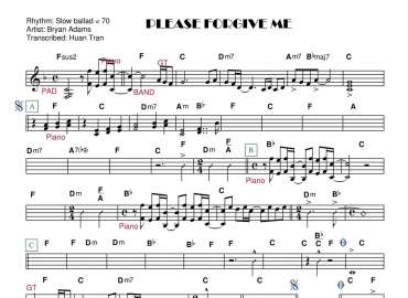 Please Forgive Me sheet