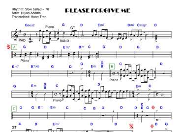 Please Forgive Me sheet