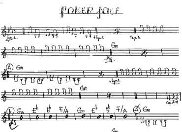 Poker Face sheet