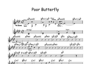 Poor Butterfly sheet