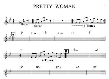 Pretty Woman sheet