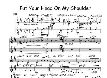 Put Your Head On My Shoulder sheet