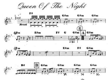 Queen Of The Night sheet
