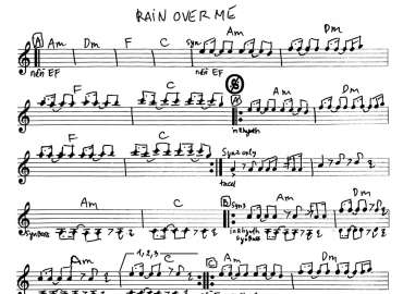 Rain Over Me sheet