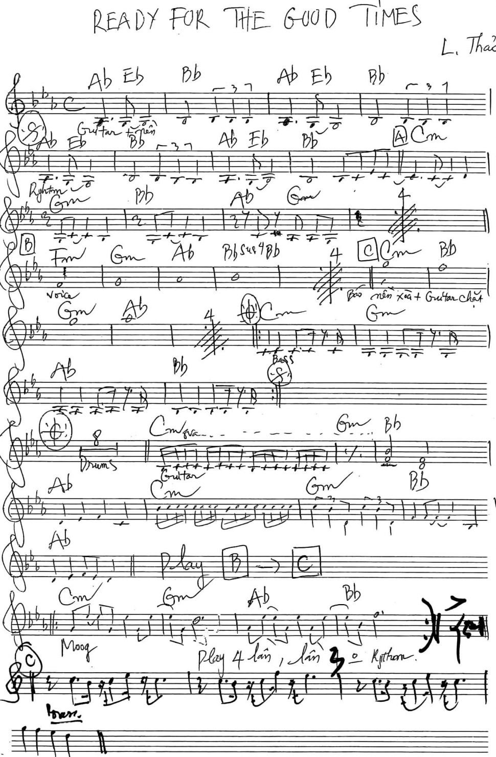 Ready For The Good Times sheet