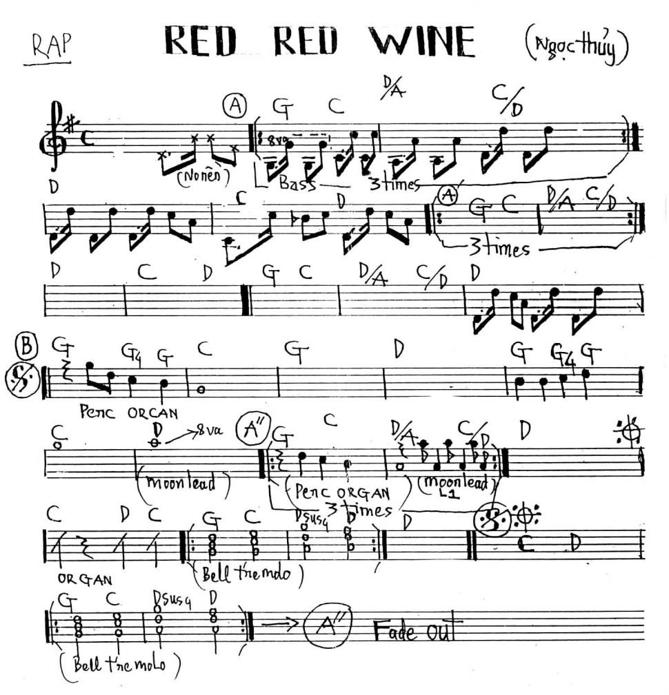 Red Red Wine sheet