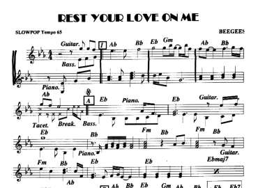 Rest Your Love On Me sheet