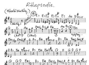 Rhapssodie sheet