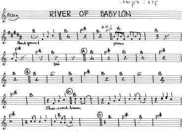 River Of Babylon sheet