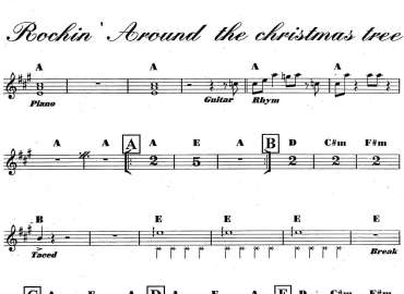 Rochin Around The Christmas Tree sheet