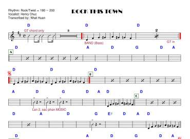 Rock This Town sheet