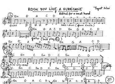 Rock You Like A Hurricane sheet