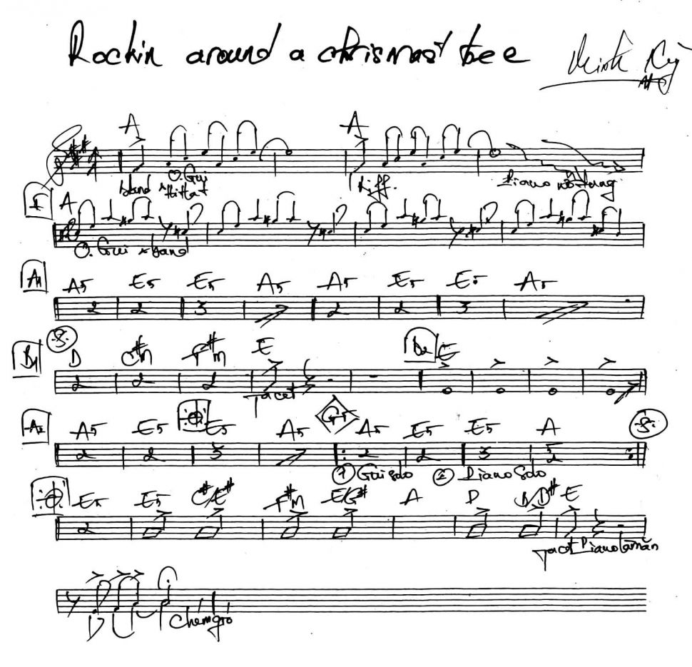 Rockin Around A Chrismast Tree sheet