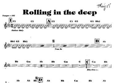 Rolling In The Deep sheet
