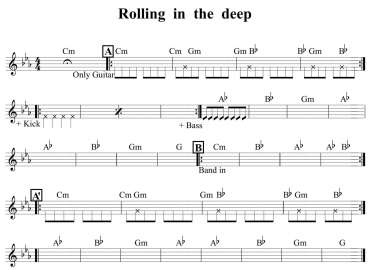 Rolling In The Deep sheet