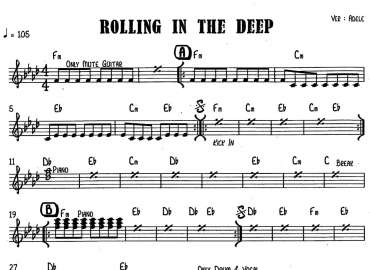 Rolling In The Deep sheet