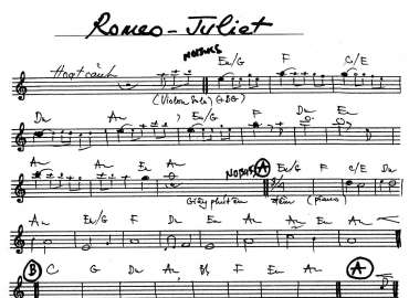 Romeo - Juliet sheet